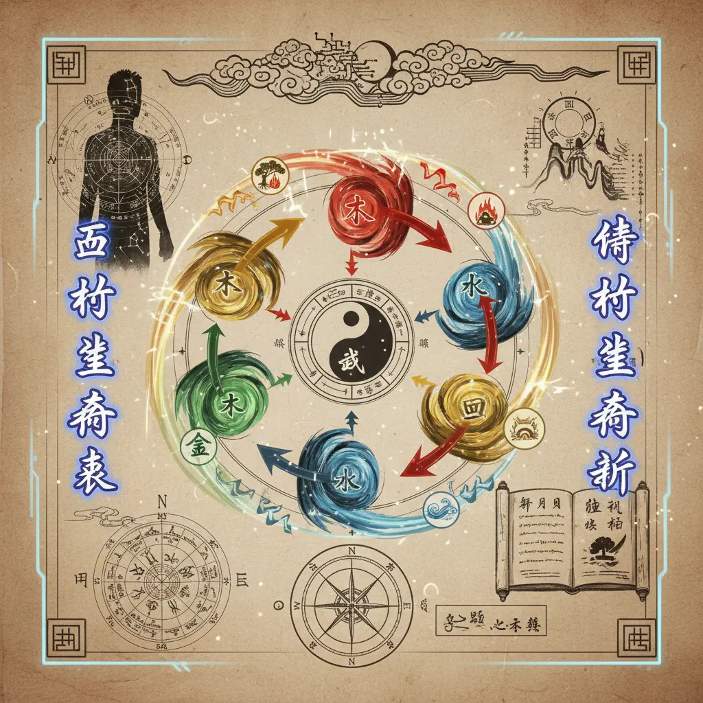 命格分析 - 五行相生相剋